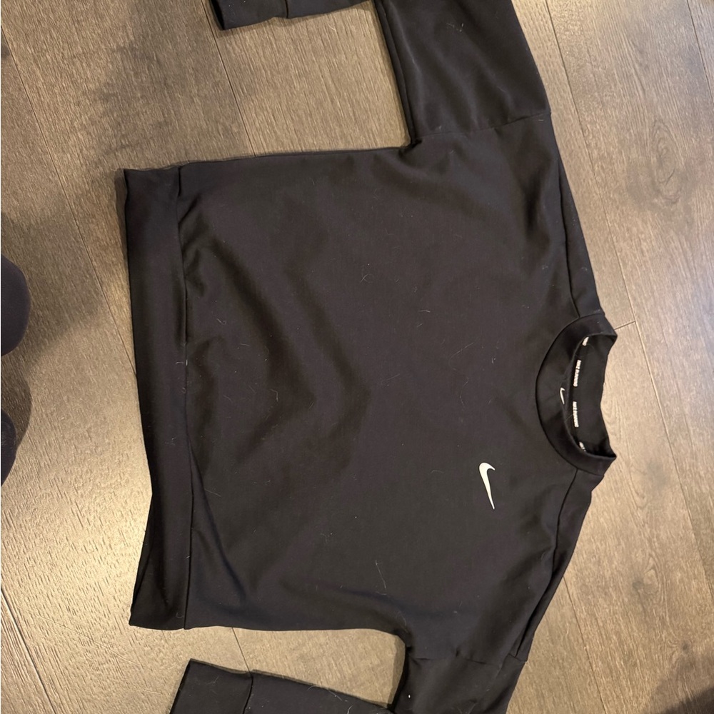 Nike Black Crewneck with White Logo